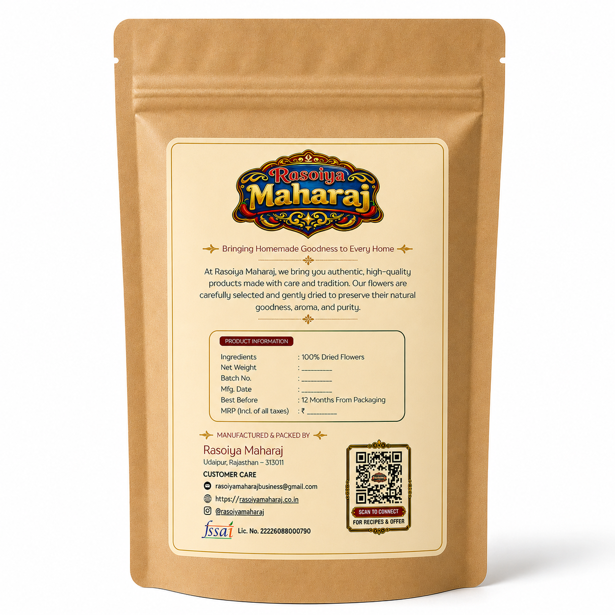 Premium Sun-Dried Rose Petals (Gulab Patti)