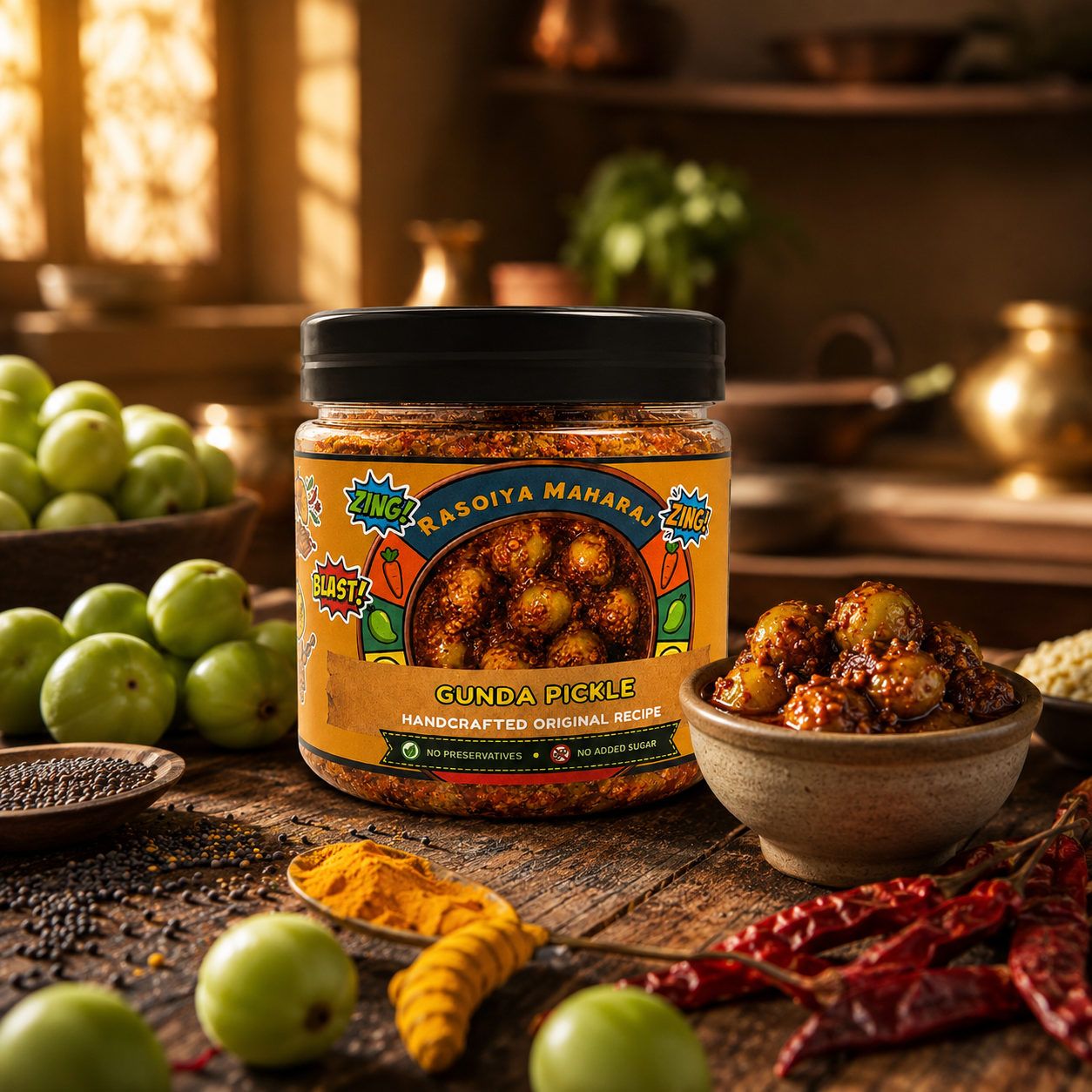 Gunda / Lasoda Pickle | Traditional Homemade Pickle