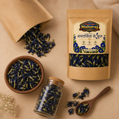 Sun Dried Butterfly Pea Flowers | 100% Natural | No Preservatives