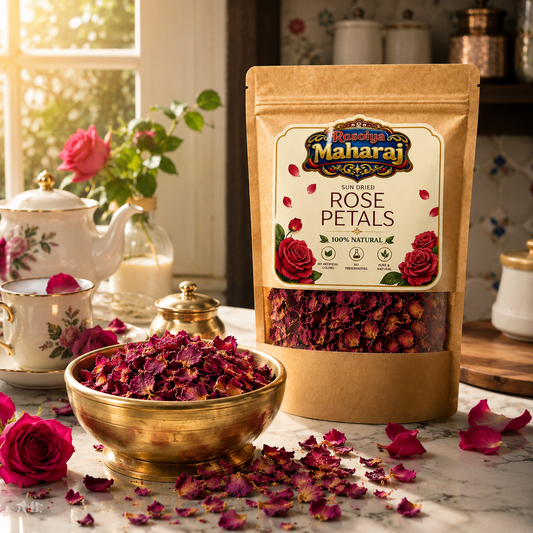 Premium Sun-Dried Rose Petals (Gulab Patti)