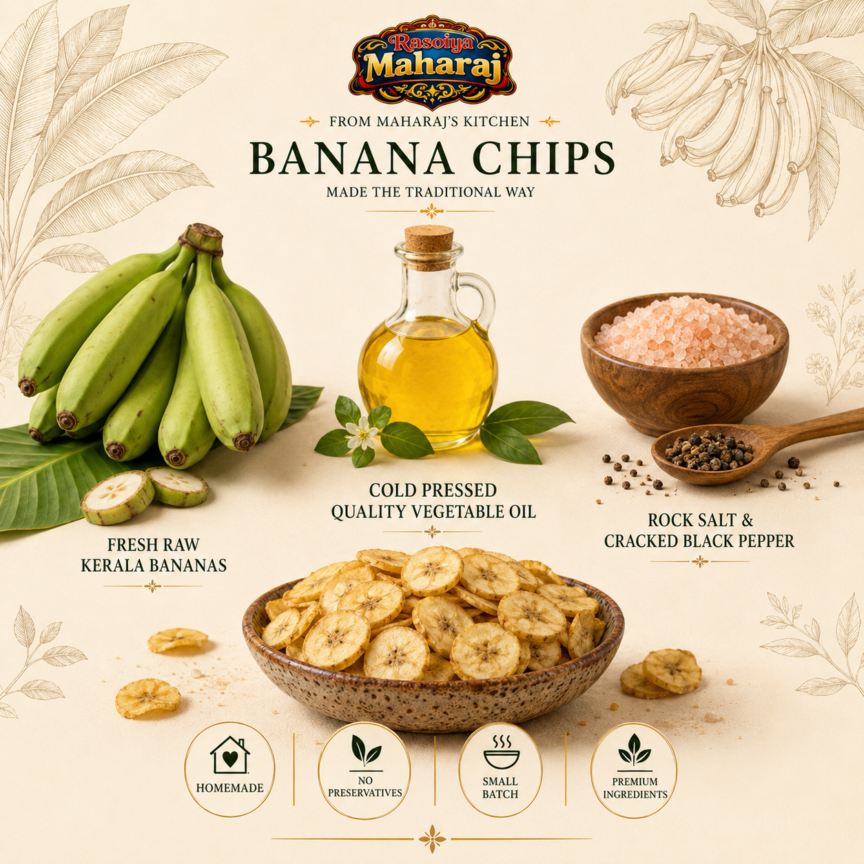 Handcrafted Banana Chips – Traditional & Crispy