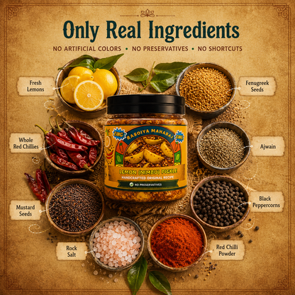 Lemon Pickle | Handmade Traditional Nimbu Achar