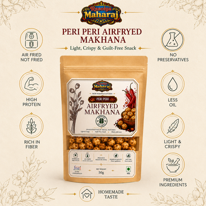 Peri Peri Air Fried Makhana | Healthy Crunchy Fox Nuts