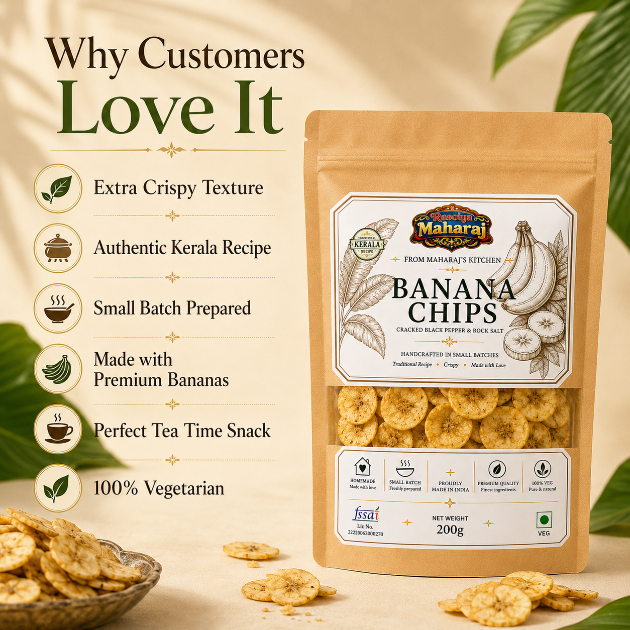 Handcrafted Banana Chips – Traditional & Crispy