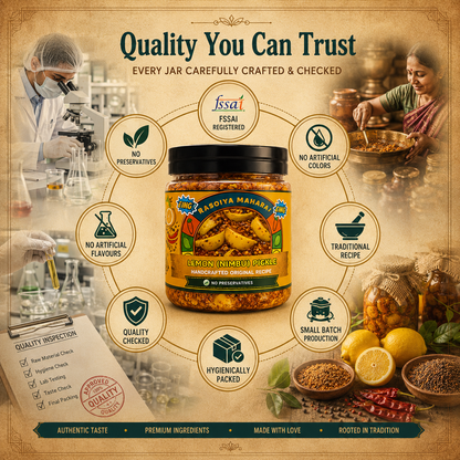 Lemon Pickle | Handmade Traditional Nimbu Achar