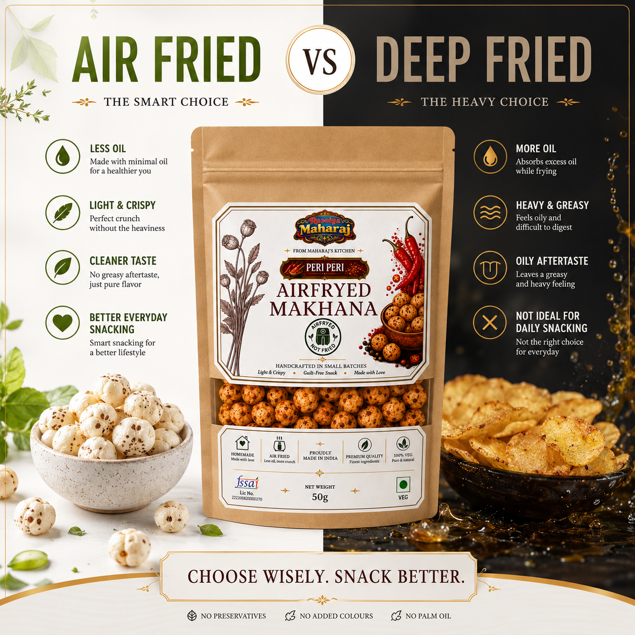 Air Fried Makhana Combo | 2 x 75 Gram