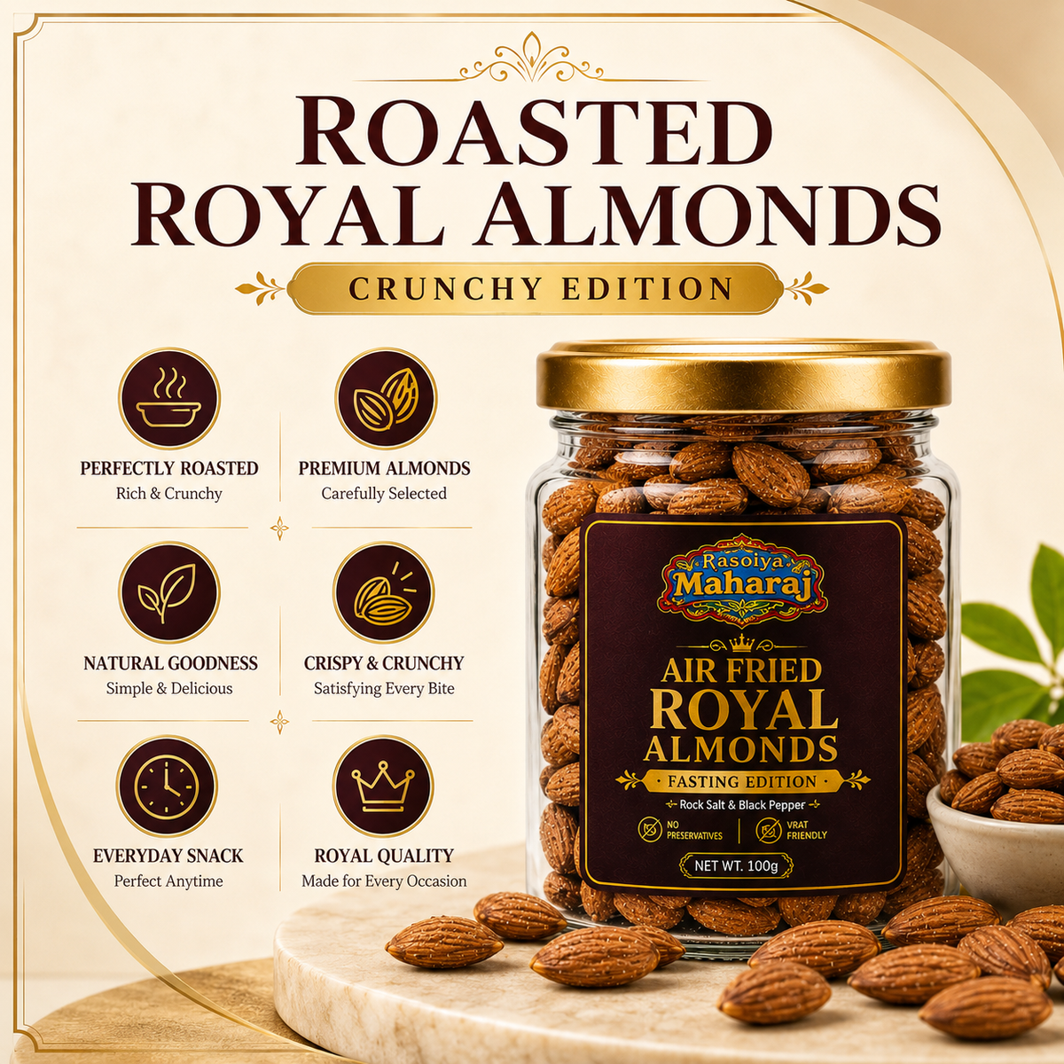 Air Fried Royal Almonds