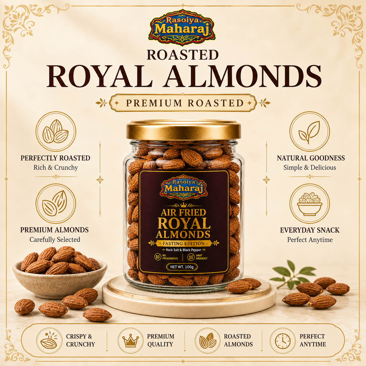 Air Fried Royal Almonds