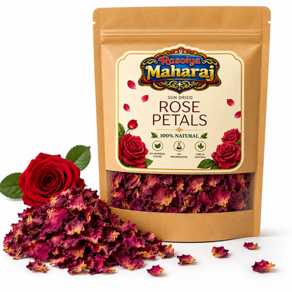Premium Sun-Dried Rose Petals (Gulab Patti)