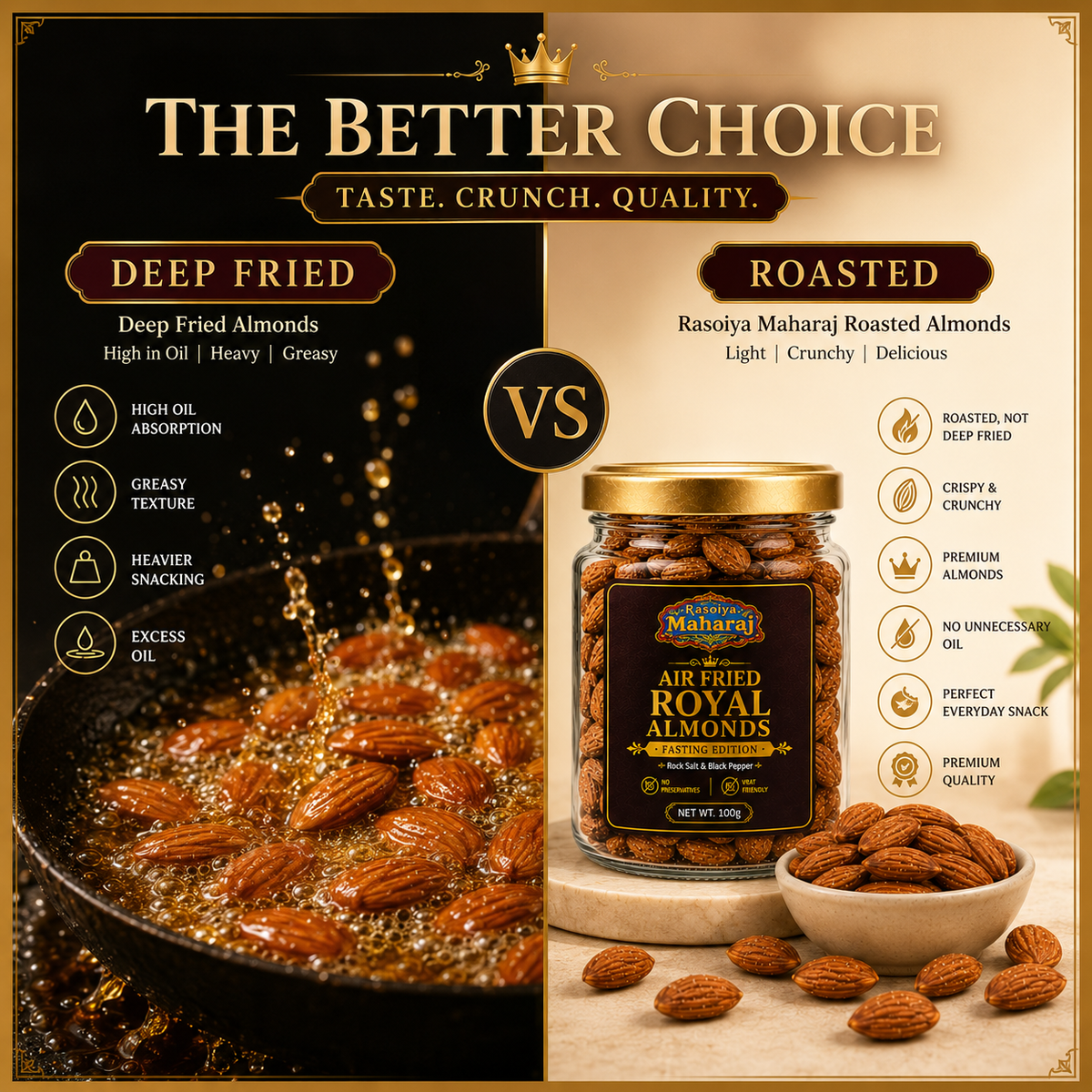 Air Fried Royal Almonds