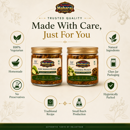 First Taste Combo – Homemade Raw Mango & Lasoda Pickles