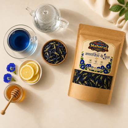 Sun Dried Butterfly Pea Flowers | 100% Natural | No Preservatives