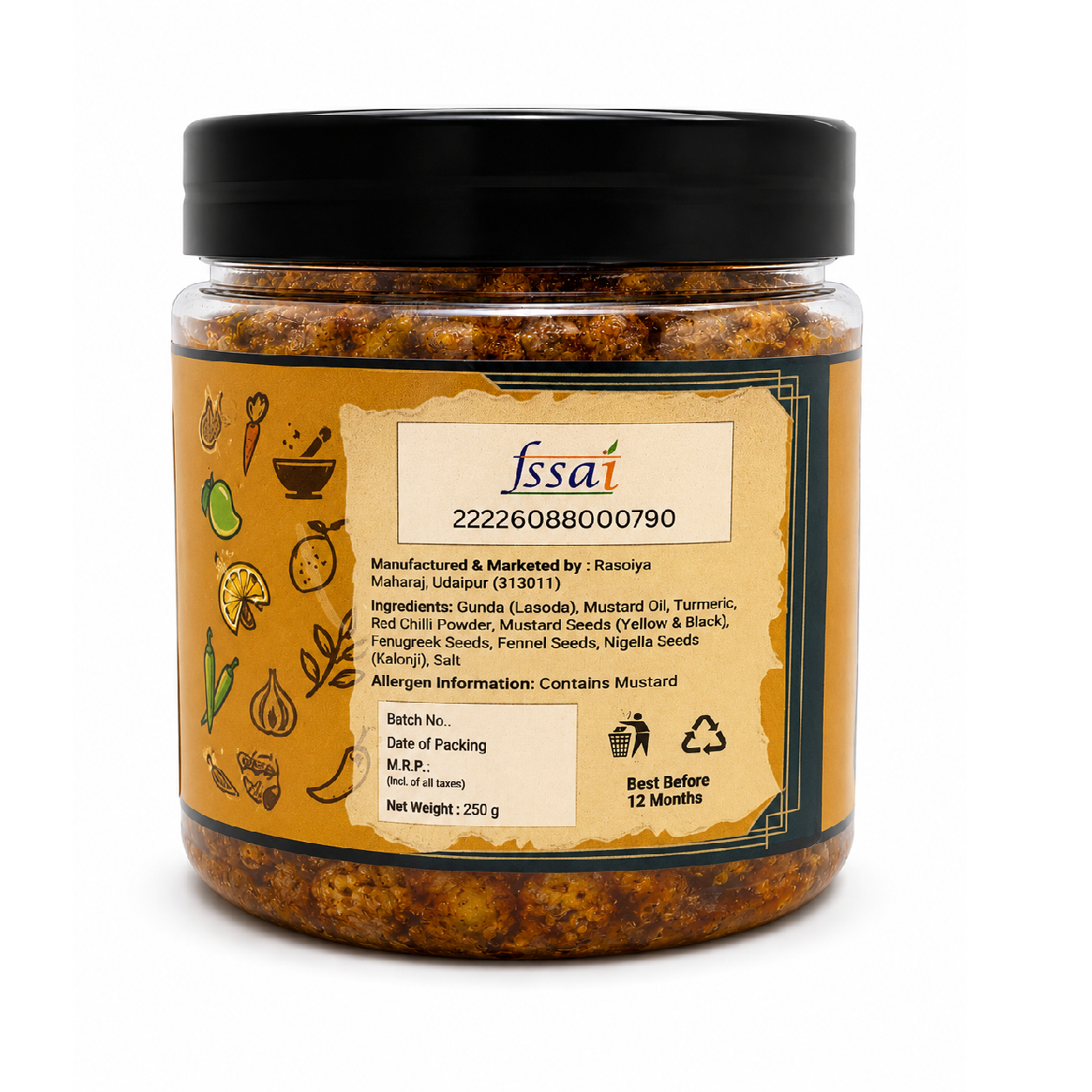Gunda Pickle | Traditional Homemade Pickle | Handcrafted in Mustard Oil